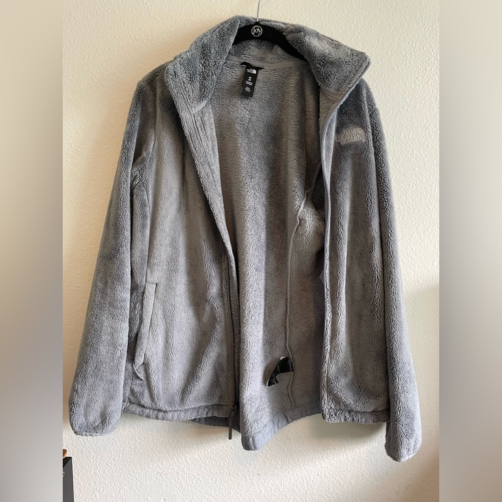 North Face gray Osito fleece jacket - M